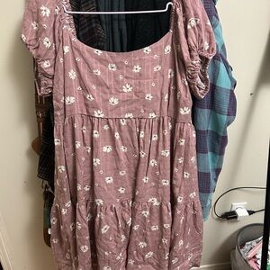 Torrid Pink Floral Dress